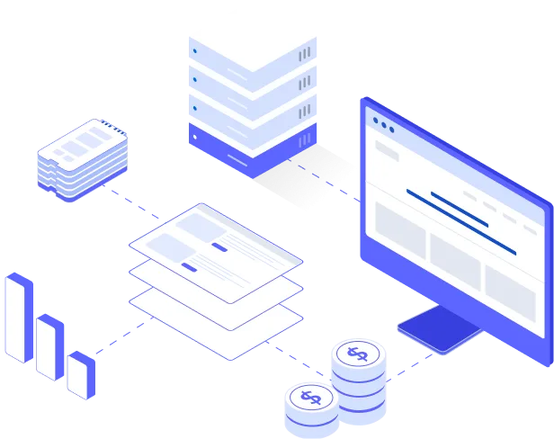 Panel de control de hosting con métricas de rendimiento