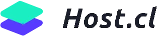 Logotipo de Host.cl en blanco